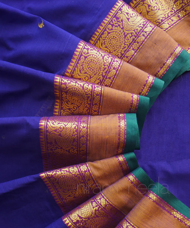 Koorainadu Saree Navy Blue